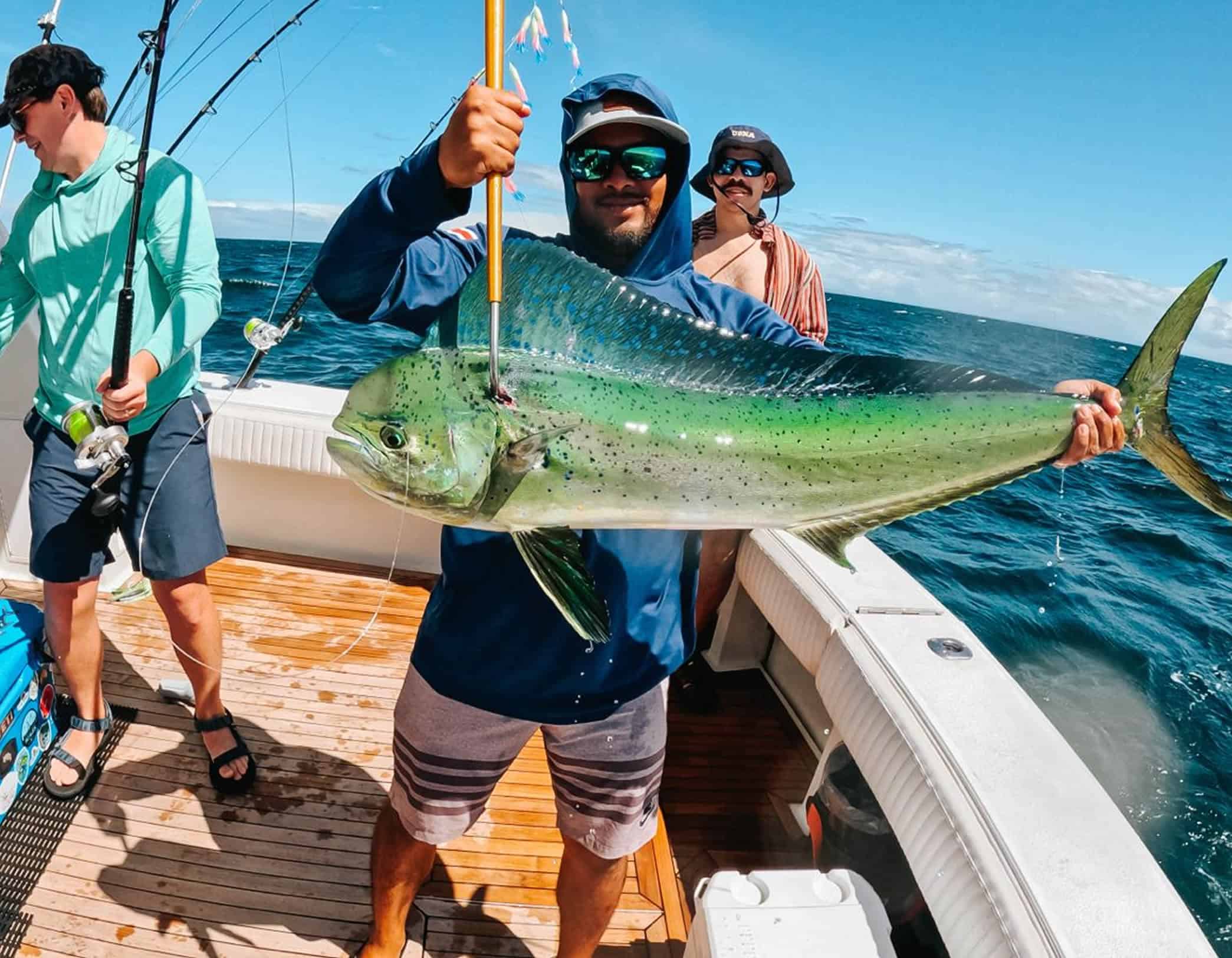 Fishing for dorado on a fishing adventure in Papagayo