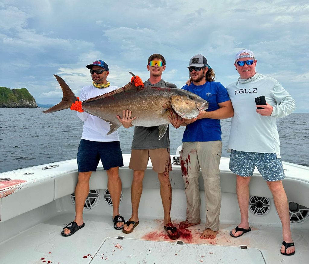 Fishermen fishing for tuna on the 47-foot Next Level sport fishing boat