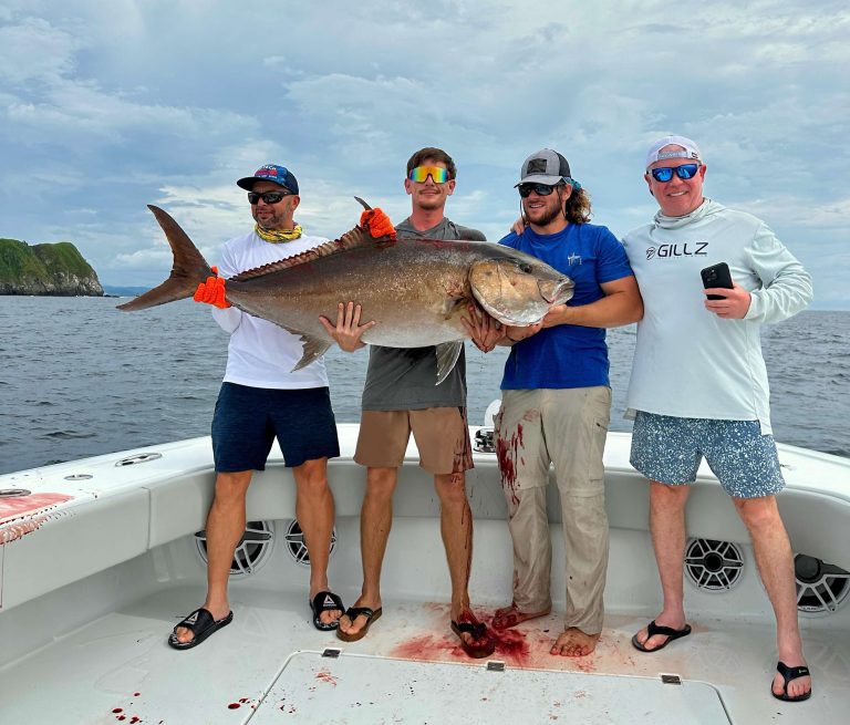 Fishermen fishing for tuna on the 47-foot Next Level sport fishing boat