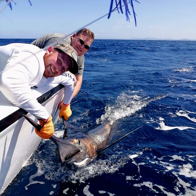 Deep sea marlin fishing, black marlin fishing costa rica